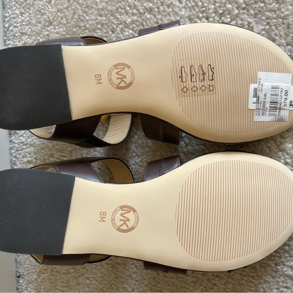 Michael Kors Brown Leather Sandals - Picture 4 of 4